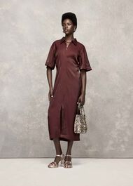 Delila Metallic Midi Dress